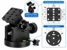 Load image into Gallery viewer, 40KGS Heavy-Duty Latitude Base / Polar Wedge without dovetail saddle COKEN-TA937
