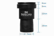 Load image into Gallery viewer, 5X Eyepiece Barlow Lens 1.25Inch COKEN-TA74
